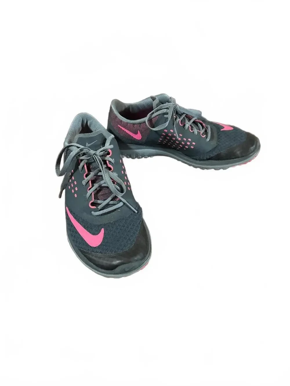 Nike FS Lite Run 2 Women's 684667-005 Grey Pink Running Shoes Size 7.5